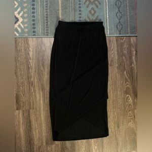 Travelers by Chicos Tulip Hem Maxi Skirt Black Women's size 0/ Small 4